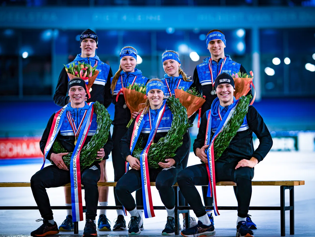 TALENTNED STOPT MET SCHAATSPLOEG; TROTS OP NEGEN JAAR